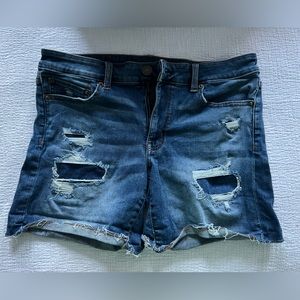 AE denim shorts